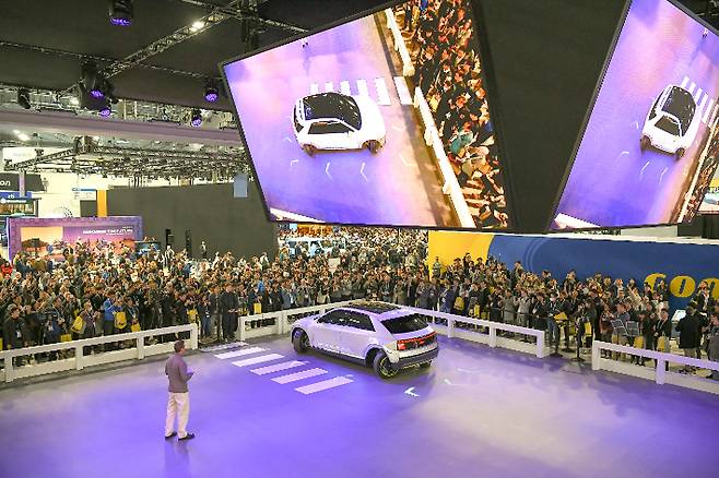 현대모비스가 올해 초 열린 'CES 2024'에서 미래 모빌리티 기술력을 선보이고 있다. 현대모비스 제공