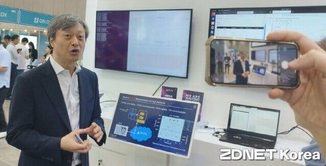 큐노바 이준구 대표가 양자 알고리즘 'HIVQE'를 시연했다.