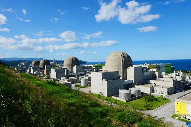 경북 울진에 있는 한울 원자력발전소 전경. 한국수력원자력 제공