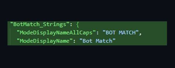 - 봇 매치 모드와 관련된 코드가 발견됐다&nbsp;