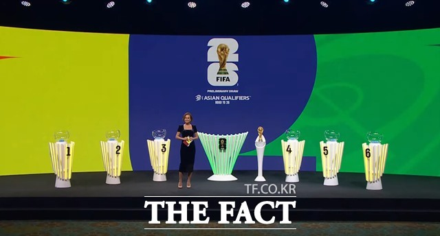 27일 오후 AFC 본부에서 진행된 2026 북중미 월드컵 아시아 3차예선 조추첨식./AFC