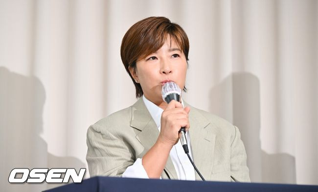 [OSEN=박준형 기자]박세리가 질문에 답하고 있다.  2024.06.18 / soul1014@osen.co.kr