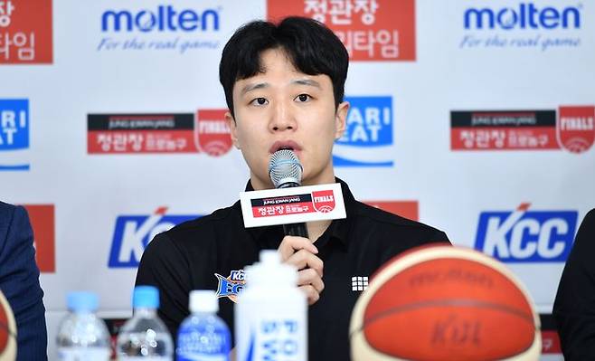 전 여자친구 A씨 고소와 관련해 입장을 밝힌 허웅. ⓒ KBL