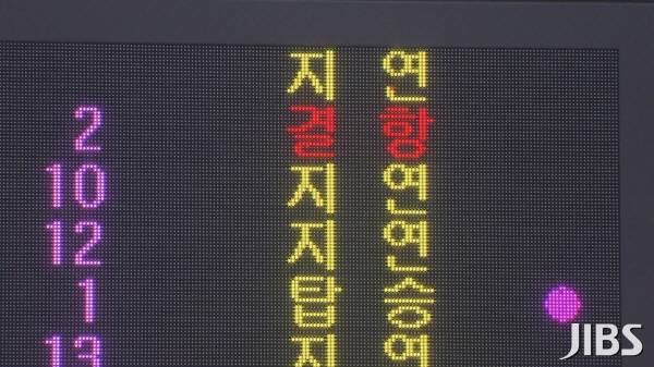 제주공항 항공편 운항 차질 자료사진