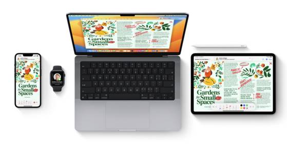 Apple is known for the seamless integration between its products, whether they be Mac computers, Apple Watches, iPads or even the Vision Pro mixed reality headset, which has yet to roll out in Korea. Copy a text on an iPhone and paste it to a Mac nearby ? such features just ″work.″ [SCREEN CAPTURE