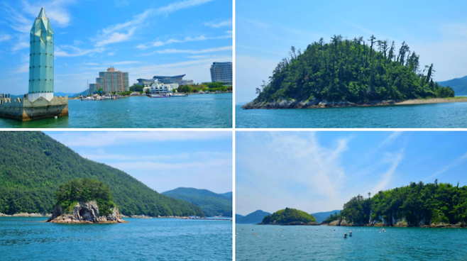 한산도 접전지를 볼 수 있는 요트 체험 상품 / 사진=김혜성 여행+ 기자