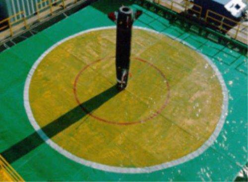 전술지대지유도무기(KTSSM) 시험발사해 명중하는 장면. 국방부 제공