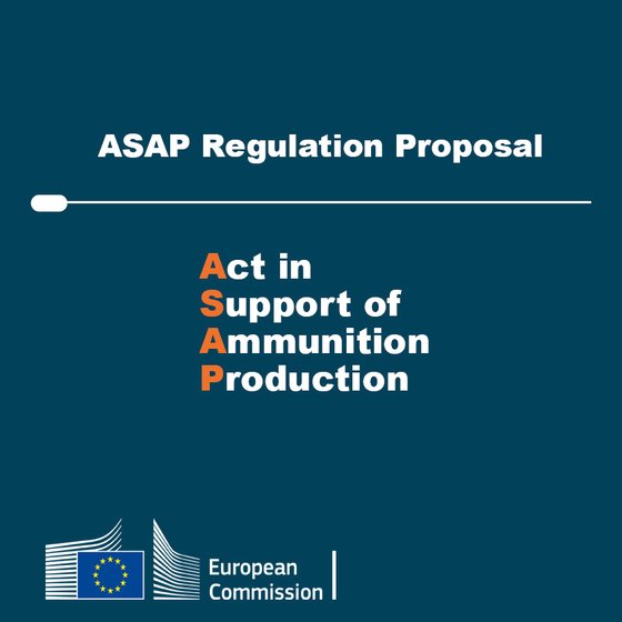 유럽연합에서 추진되는 포탄 생산 지원을 위한 ASAP 소개. 유럽연합집행위원회