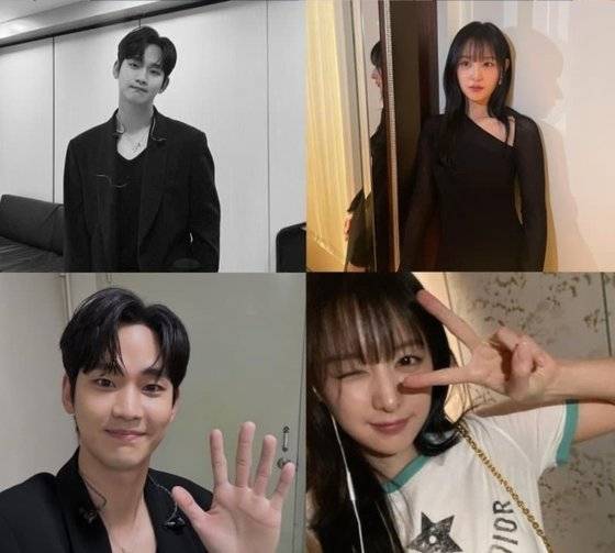 배우 김수현이 tvN ‘눈물의 여왕’에 함께 출연한 김지원과 럽스타그램(인스타그램에 올리는 커플 사진) 의혹에 휩싸였다. 김수현, 김지원 인스타그램