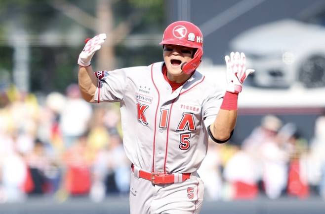 ▲ 지난 6월 6일 롯데전에서 김도영 선수의 모습 [KIA타이거즈]&nbsp;