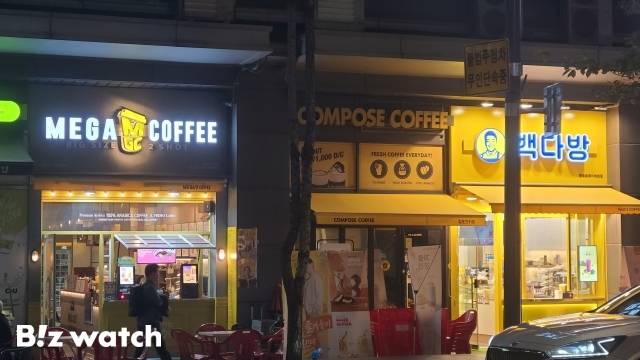 국내 대표 저가커피 3인방/사진=김지우 기자 zuzu@