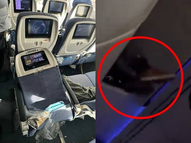 1일(현지 시각) 스페인 마드리드에서 출발한 우루과이 몬테비데오행 비행기가 강한 난기류를 만나 기내가 아수라장이 됐다. 사진=엑스 갈무리