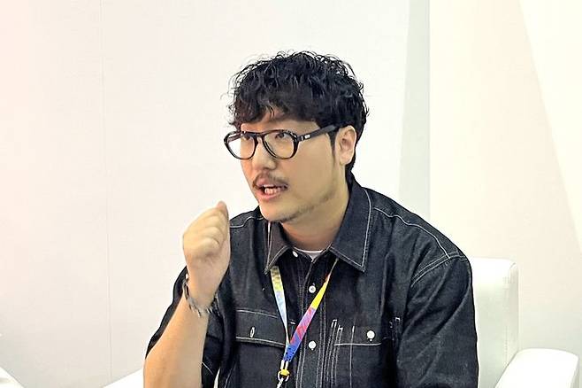 크리에이터 조매력(조장우·29)이 지난달 29일  '유튜브 팬페스트 코리아 2024' 행사가 열린 인천 중구 파라다이스시티에서 뉴시스와 인터뷰를 하고 있다. 2024.7.3. *재판매 및 DB 금지