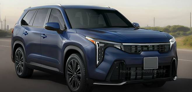 기아 모하비 상상 렌더링(출처: Digimods DESIGN)