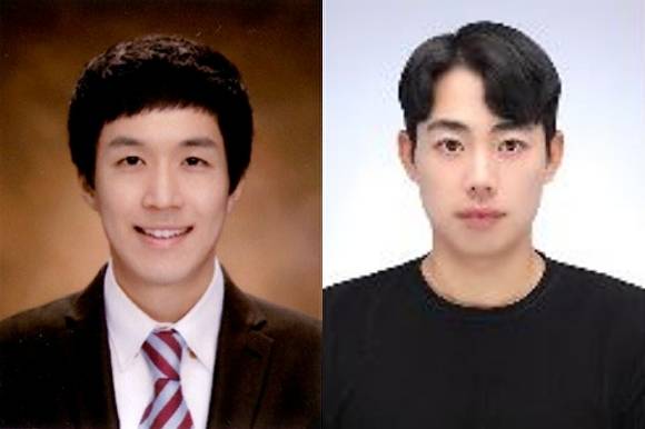 청주상당경찰서 유선 경사와 전주성 순경(왼쪽부터). [사진=청주상당경찰서]