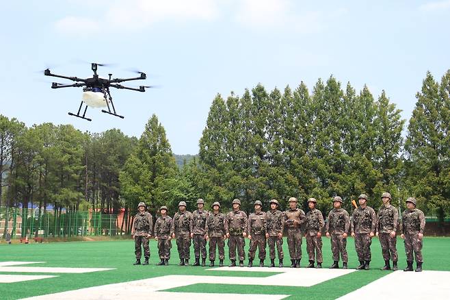 예비군기동대 감시정찰반 드론 교육 [육군 제31보병사단 제공. 재판매 및 DB 금지]