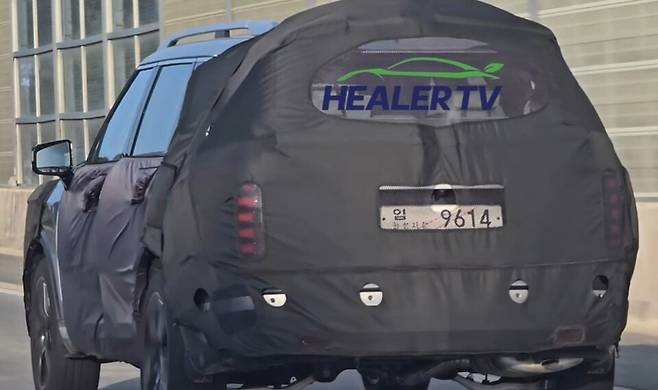 사진 : 현대차 팰리세이드 풀체인지 테스트카 (출처=힐러TV)