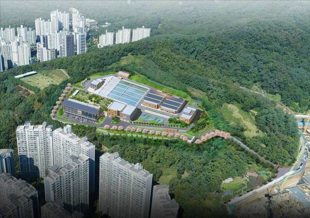 안양시 비산포일통합정수장 조감도. 안양시 제공