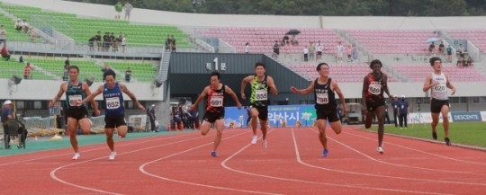 김태효, 백제왕도 전국육상경기대회 남자 100ｍ 우승