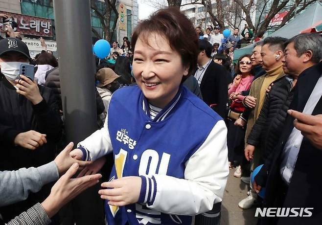 [용인=뉴시스] 조성봉 기자= 이언주 더불어민주당 의원.(공동취재)2024.03.16. photo@newsis.com