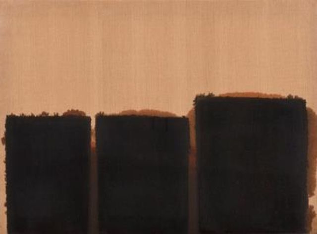 윤형근,'다색‘ 88-80, 80.2×130.3cm, 1988년. [사진제공 = 청주시립미술관]