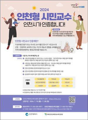 인천시는 인천에 대한 지식과 정주의식을 바탕으로 그동안 쌓아온 재능과 경험을 지역사회에 환원할 시민교수를 선발한다. 인천시 제공.