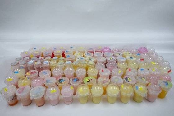 당 함량 조사 위해 수거된 스무디. 연합뉴스