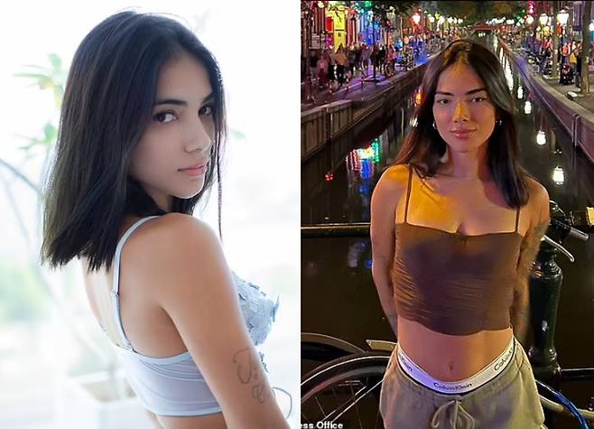 27세의 인플루언서 말렐리는 남자친구의 정액을 얼려 6개월 동안 매일 세안제로 사용했다. 그 결과 피부가 '광채'가 났다고 주장한다. 말렐리는 이 특별한 스킨케어 성분을 아이스 큐브 트레이에 보관해서 사용했다. [사진= 영국 일간 미러, 데일리메일 등 보도 갈무리]