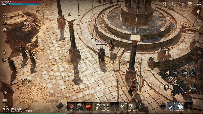 '로드나인' 실제 게임 진행 장면(제공=스마일게이트).