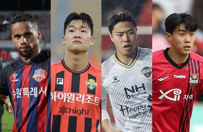 (왼쪽부터)안데르손·이상헌·최기윤·한승규. 사진=한국프로축구연맹