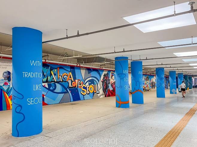 스페인 피카소 벽화/사진-스페인 관광청 제공