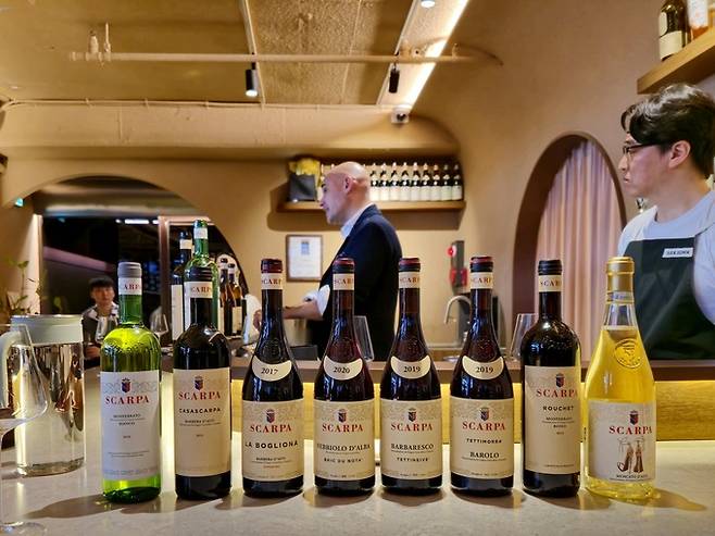 레꼬빵 스카르파 외인 시음. 최현태 기자