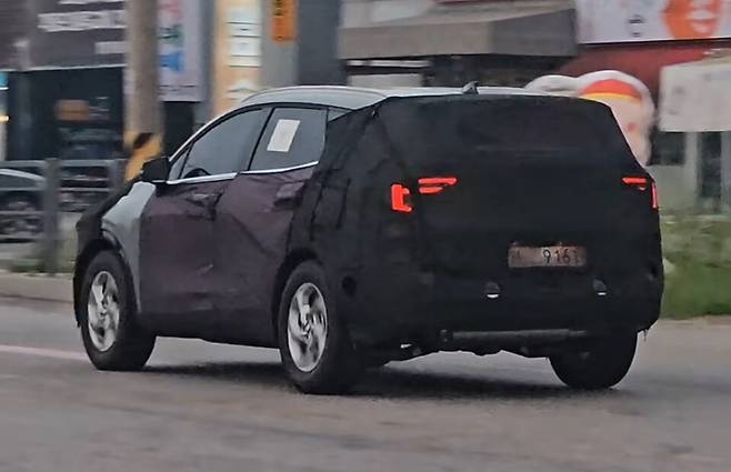 사진 : 기아 스포티지 페이스리프트 테스트카 (출처=Shorts Car)