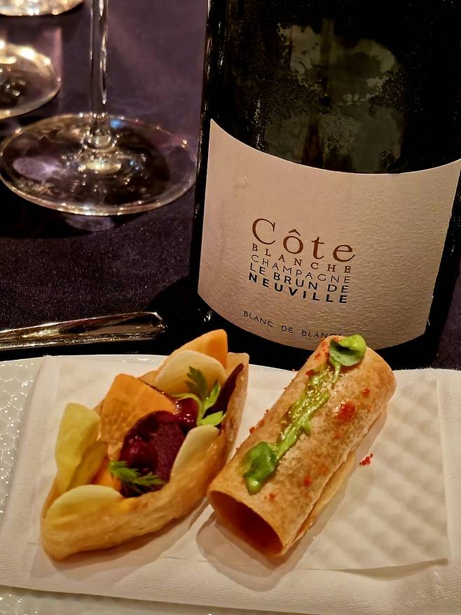 Champagne Neuville Cote Blanche.&nbsp; 최현태 기자