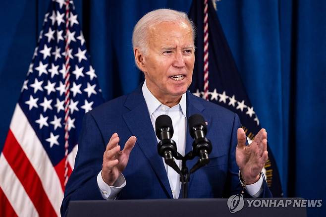 트럼프 암살시도에 미묘한 입장에 처한 바이든 [AFP 연합뉴스. 재판매 및 DB 금지]