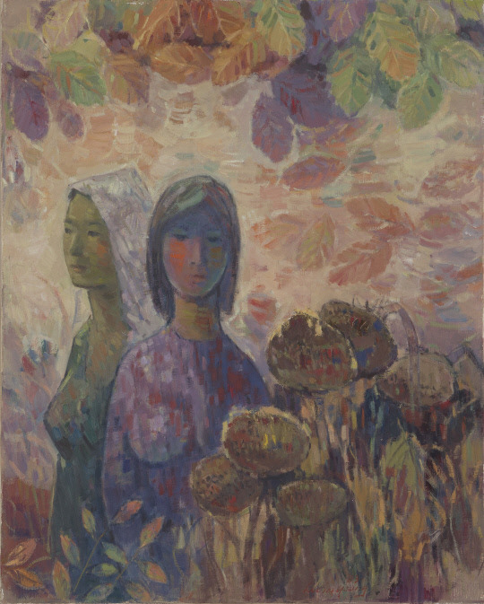 이인영, '두 여인', 92×72.3㎝, 캔버스에 유채 , 1983.