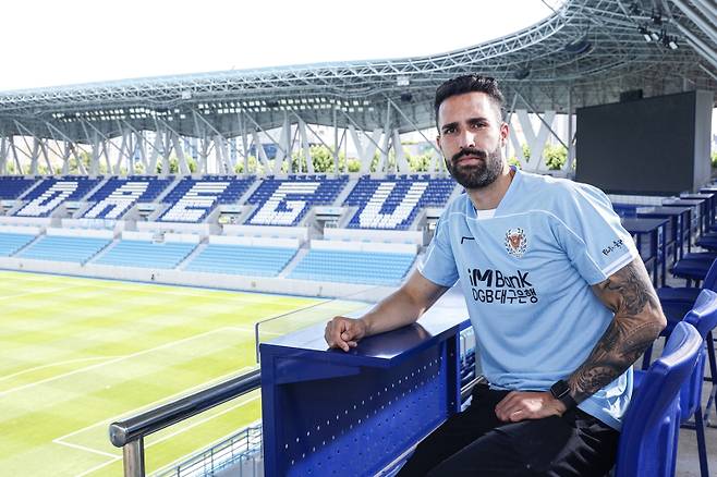15일 대구FC에 합류한 공격수 이탈로. 사진=대구