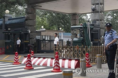 3중전회 개최지 징시호텔 입구 [AP 연합뉴스]