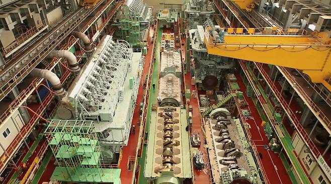 HD현대중공업 엔진공장 모습 [HD현대중공업 제공]