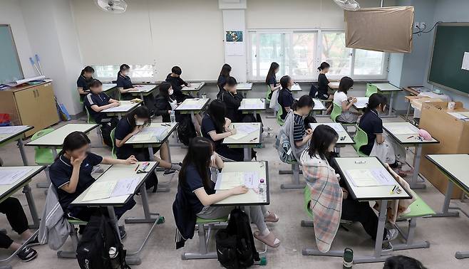 대구의 한 고등학교 교실. 연합뉴스