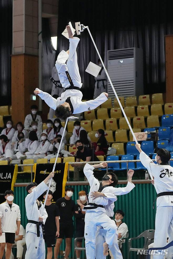 [완주=뉴시스] 우석대학교 총장기 전국태권도대회. 뉴시스DB