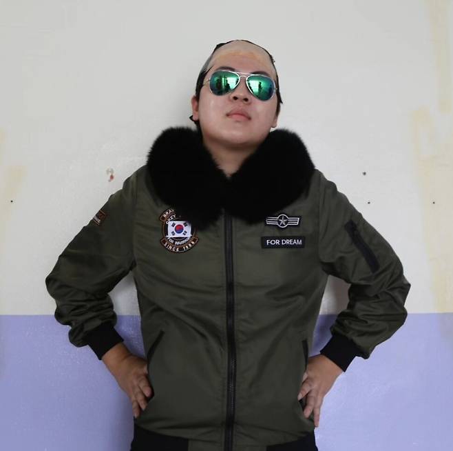 12·12 군사반란을 그린 영화 ‘서울의 봄’ 속 전두광(전두환씨 모델)으로 분장한 의정부고 3학년. 인스타그램 갈무리