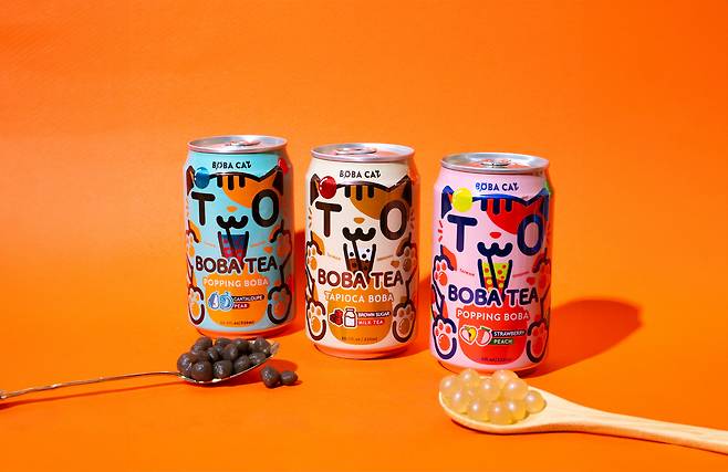 세븐일레븐이 대만 직소싱을 통해 선보인 보바캣버블티. [세븐일레븐 제공]