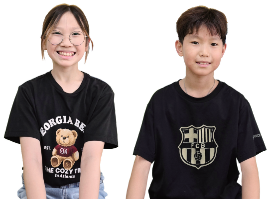 (왼쪽부터) 부천 상원초 홍지아, 임기범 학생