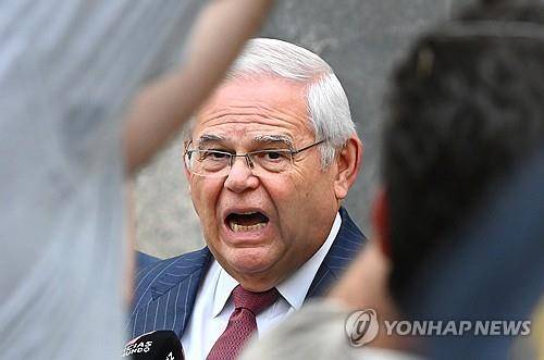 밥 메넨데스 미 연방 상원의원 [UPI 연합뉴스 자료사진. 재판매 및 DB 금지]