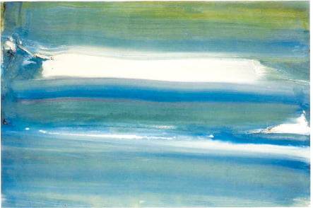 올리비에 드브레, ‘길고 푸른 선들’(1974)  수원시립미술관 제공