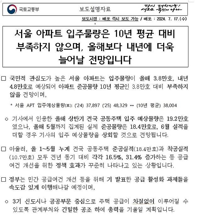 자료 : 국토교통부