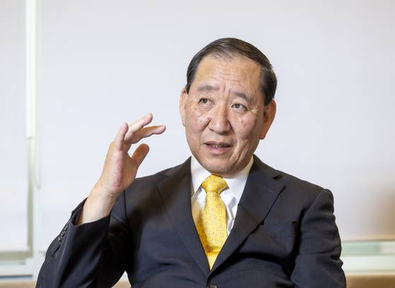 3대째 한국행 수학여행을 이어온 후지타 기요시 일본 지벤학원 이사장. 김상선 기자