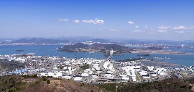 여수국가산업단지 전경. 전남도 제공