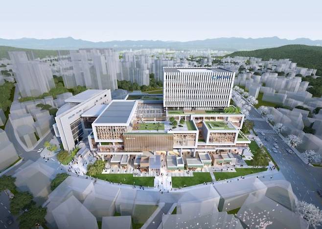 현재 건축중인 동작구 신청사 조감도
